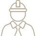 Icono de dirección de obra