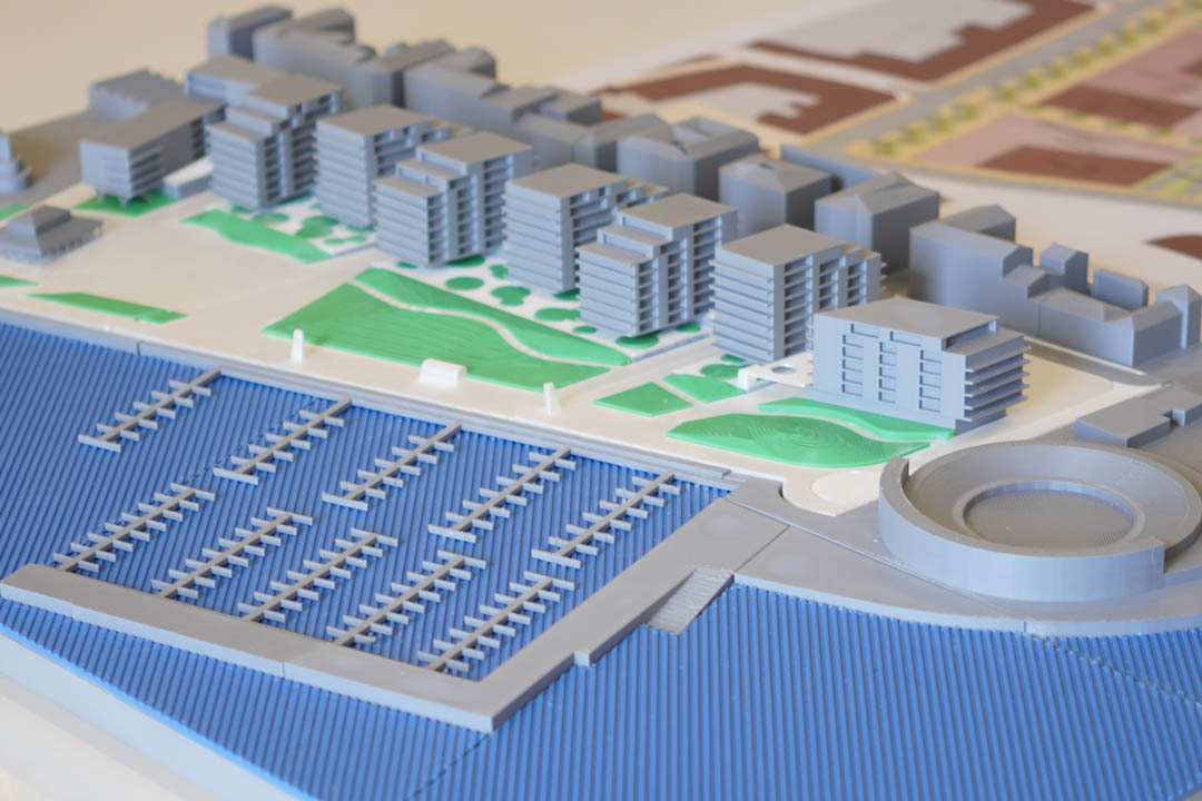Maqueta de un proyecto de marina para Santoña